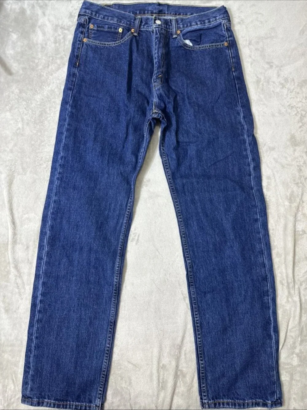 Levi’s 505 regular fit jeans men’s 36x34 dark wash straight leg